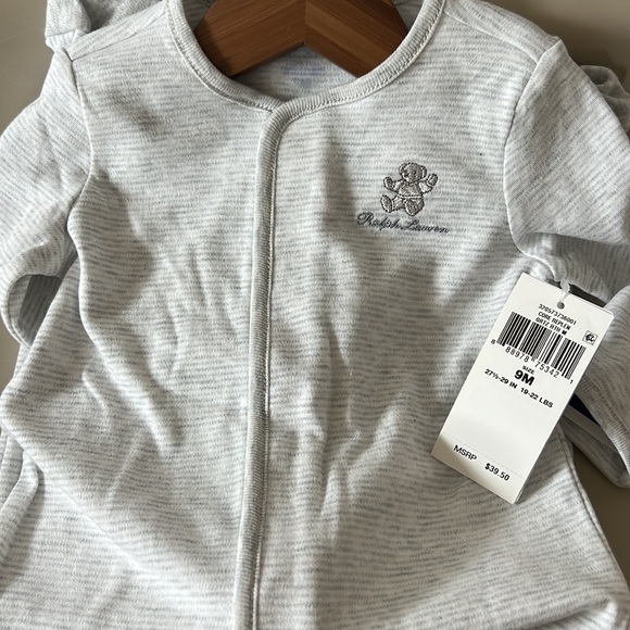 New With Tags Ralph Lauren Footie One Piece - Picture 3 of 4